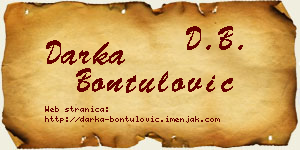 Darka Bontulović vizit kartica